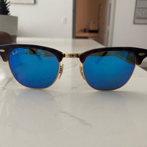 Blue Clubmaster RayBans